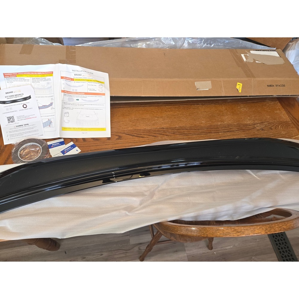 PTYYDS Hood Protector Bug Guard Ford Bronco 2021-2025 Black CFORD-BR-WSJ108-02